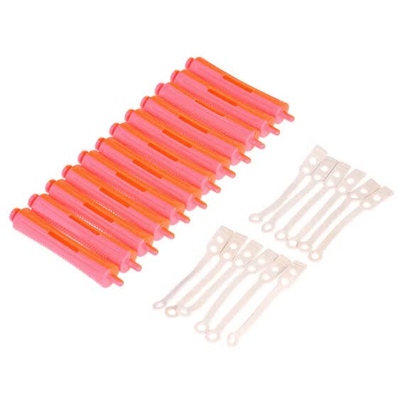 Shop 12 Pieces Salon Cold Wave Rods Hair Roller With Rubber Band