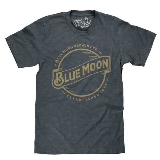 blue moon beer t shirt