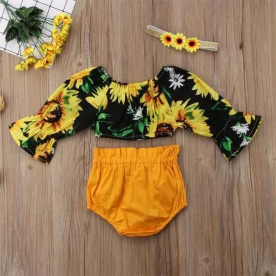baby sunflower swimsuit