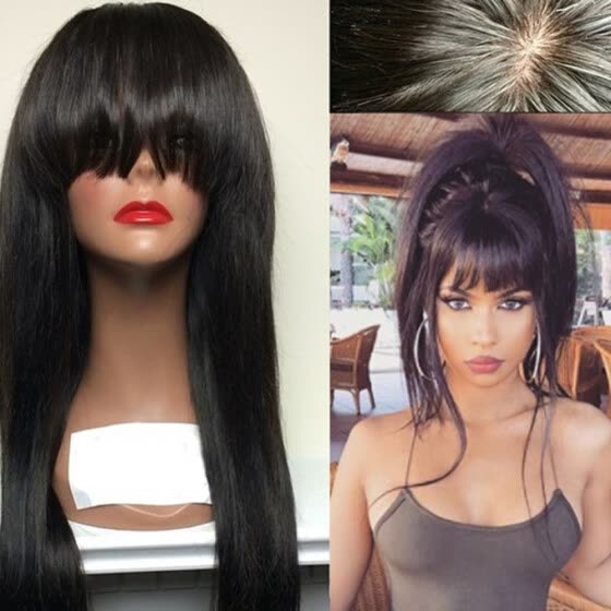 Shop Aopus Hair Virgin Hair Human Lace Front Wig Brazilian