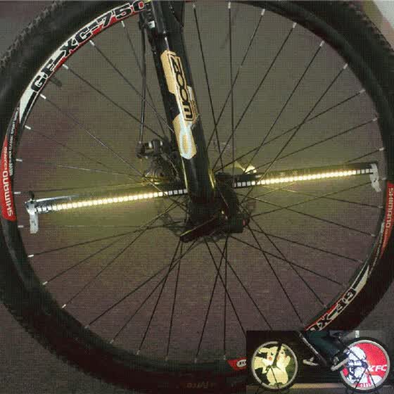 programmable bicycle wheel lights