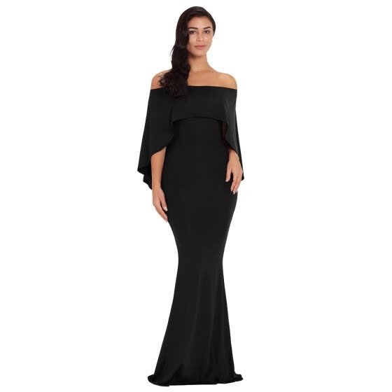 batwing evening gown