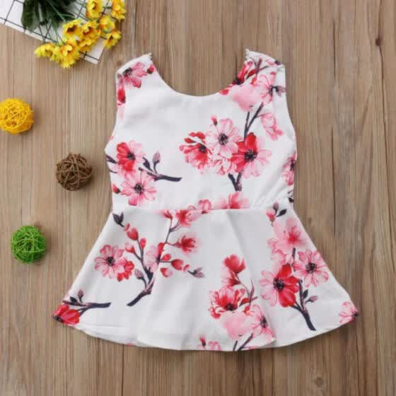 sleeveless tops for baby girl