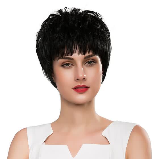 Shop Blonde Unicorn Extra Short Straight 6 Inch Hair Black Wigs