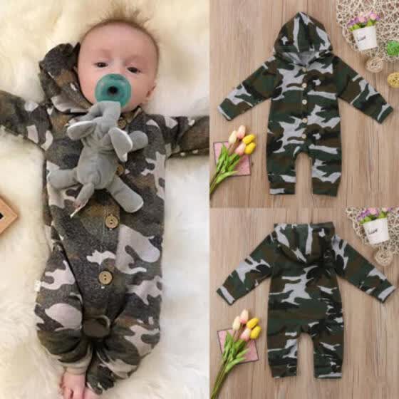 girls camo romper