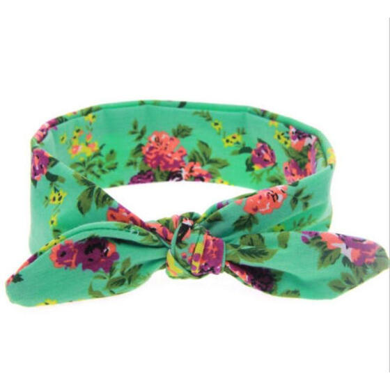 Baby Girls Headband Soft Lace Bow Elastic Band Hairband Hair Accessories