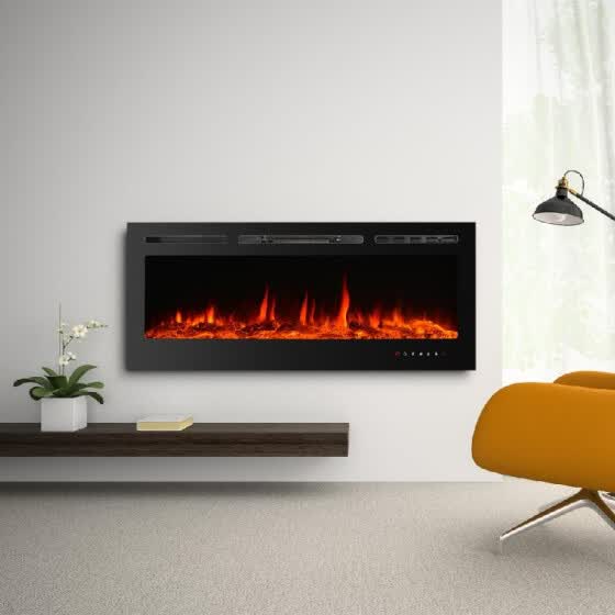 Shop Built In Touch Control Electric Fireplace 50 Embedded