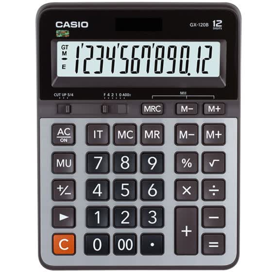 Shop CASIO GX-120B Business Calculator Ultra-Large Machine Gray GX-120S ...