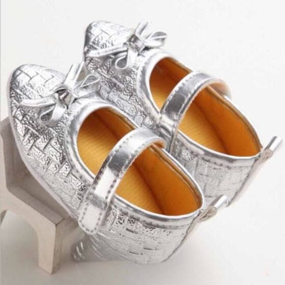 Shop Newborn Baby Girl High Heels Soft Sole Toddler Bowknot