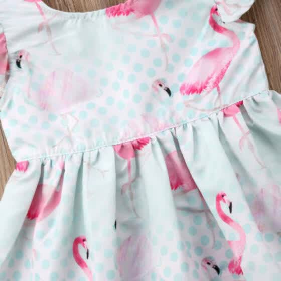 flamingo dress baby girl