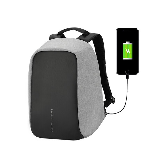 Men Women Anti-Theft Travel Backpack USB Port Shoulder Bookbag Laptop School Bag