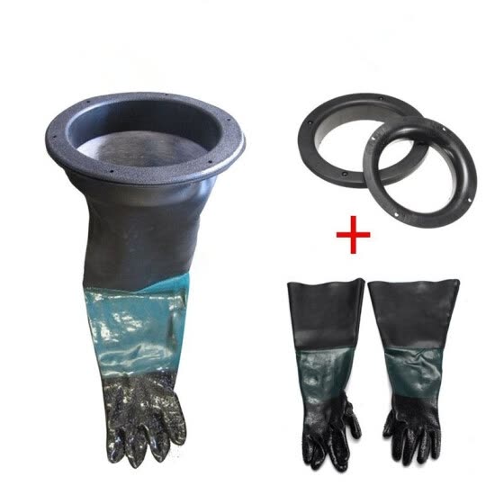 Shop Pair Of Sandblasting Gloves 2pcs Glove Holder For 8 Blast
