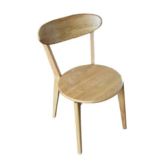 Shop Modern natural style soild wood dining chair with back Online from