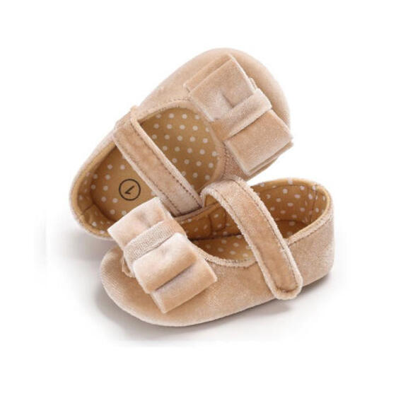 Newborn to 18M Infants Baby Girl Soft Crib Shoes Moccasin Prewalker-Sole-Shoes