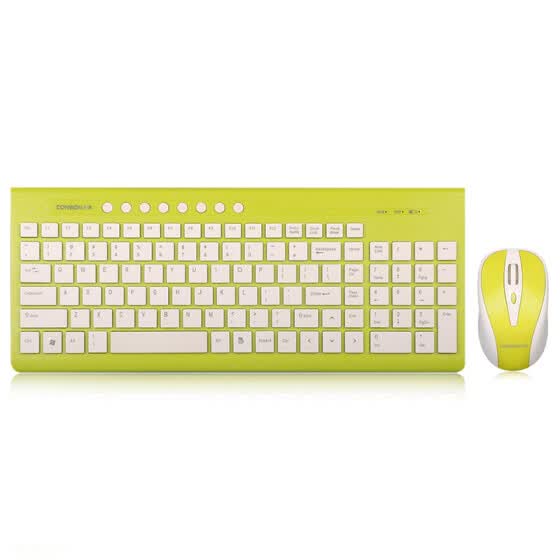 Shop Conson Cs6000 Drawing Multimedia Wireless Mouse And Keyboard Set Business Business Silent Slim Computer Notebook Universal Green Online From Best Keyboards On Jd Com Global Site Joybuy Com