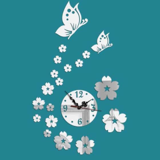 3d Modern Diy Large Number Mirror Wall Sticker Big