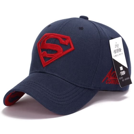 DC Comics Superman Logo Shield Symbol 6 Panel Mid-Profile Cotton Hat Baseball Ball Cap for Men Women Made in Korea 