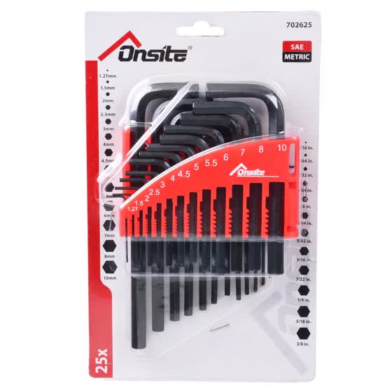  Набор шестигранных ключей Tactix 702625 ONSITE 