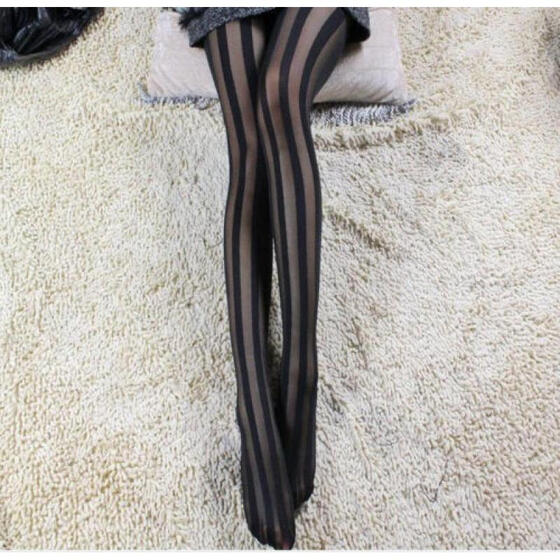 Women Ladies Fishnet Net Pattern Burlesque Hosiery Pantyhose Tight Black Size L
