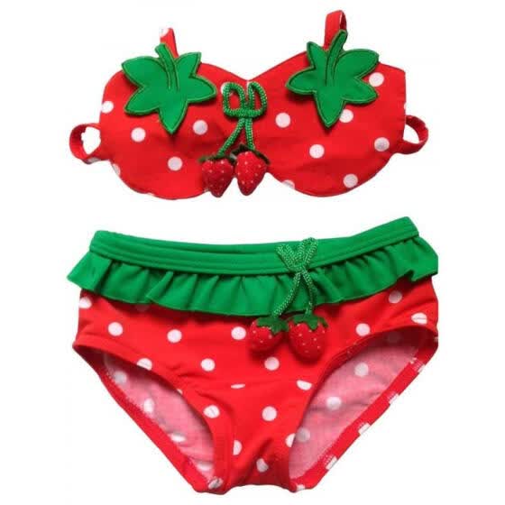 strawberry swimming costume