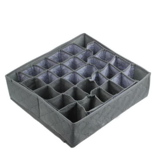 Shop Storage Box 30 Cells Foldable Bamboo Charcoal Underwear Socks