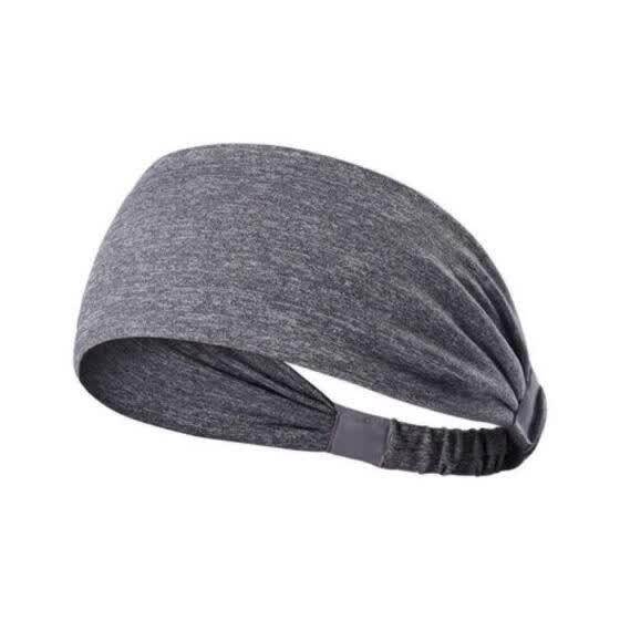 Shop Unisex Women Men Stretch Headband Sport Sweat Sweatband Yoga