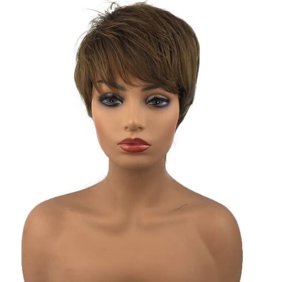 Shop Strongbeauty Short Straight Hair Wigs Layered Blonde Mixed