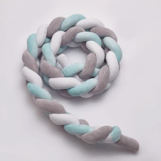 Shop Lovely Baby Soft Knot Pillow Braided Crib Bumper Decorative