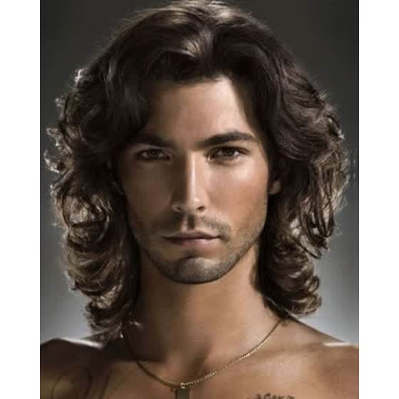 Shop Strongbeauty Hot Men Fashion Short Brown Wavy Curly Hair