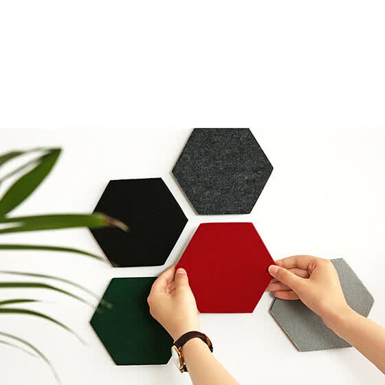 Multi Functional Innovative Hexagon Felt Wall Sticker Innovative Hexagon Felt Wall Sticker