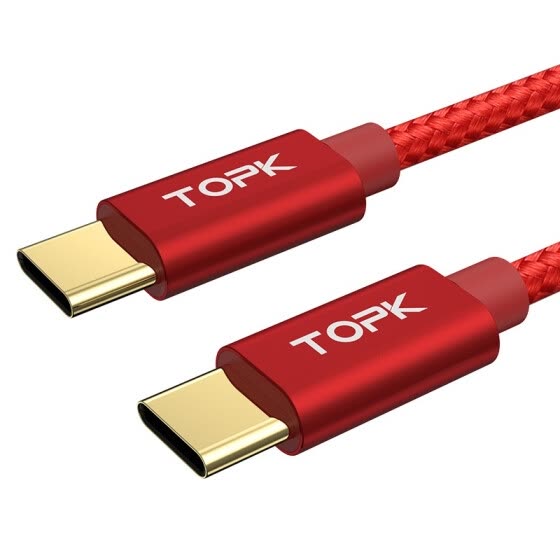TOPK AN80 60W 3A USB Type C to USB C Cable for Samsung Galaxy S10 S9 Plus Note 9 Oneplus 6t Type-C PD QC3.0 Fast Charging Cable