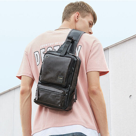 Fashion chest bag mens chest bag shoulder bag casual Messenger bag