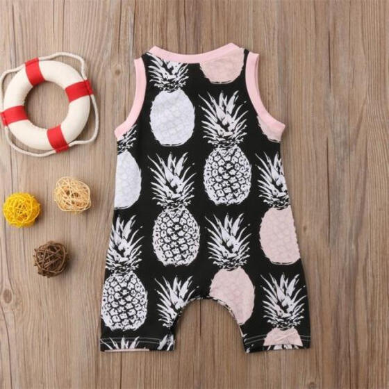 Newborn Baby Girls Floral Romper Jumpsuit Bodysuit Sunsuit One-piece Clothes CA