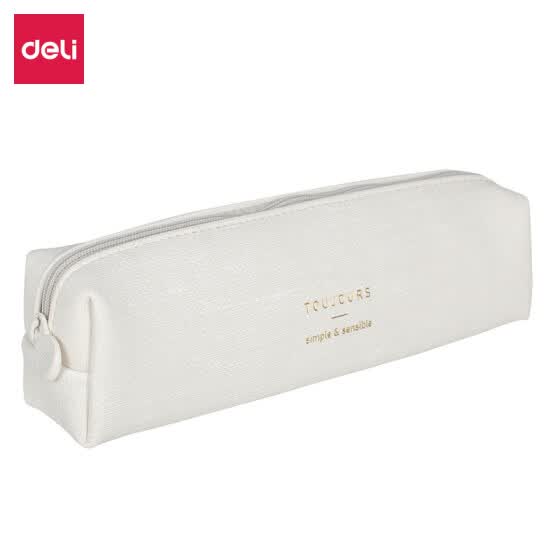 white pencil bag