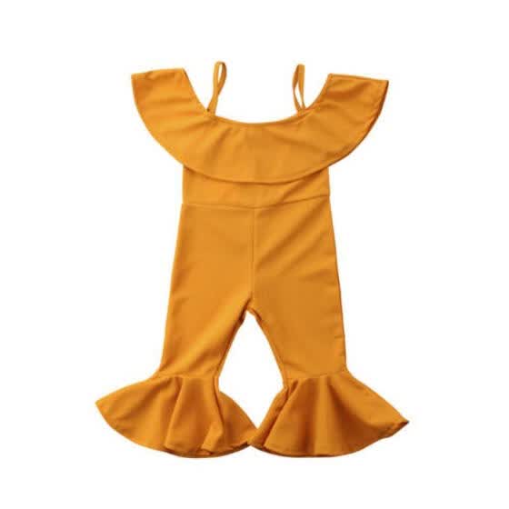kids tan jumpsuit