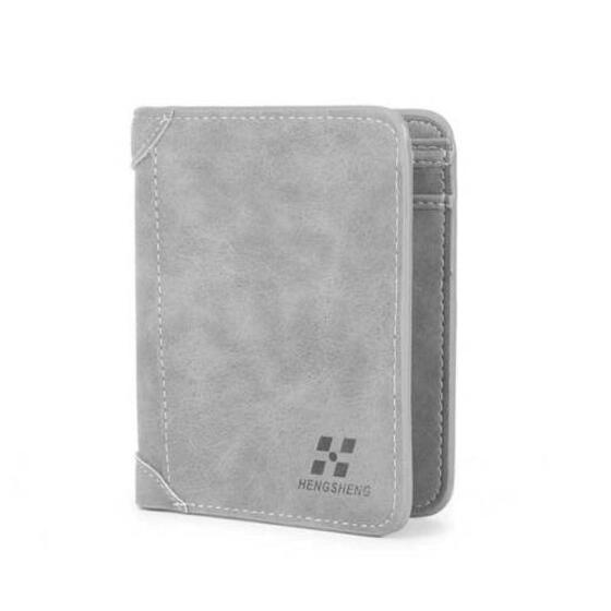 Mens Luxury Soft Quality Leather Wallet Credit Card Holder Purse Black NEW UK