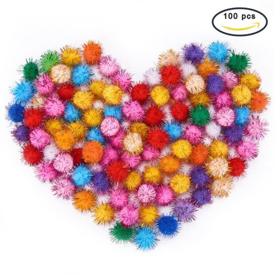 Shop Ph Pandahall 100 Pcs Arts Craft Pom Poms Glitter Poms Sparkle Balls Online From Best Beading Jewelry Making On Jd Com Global Site Joybuy Com