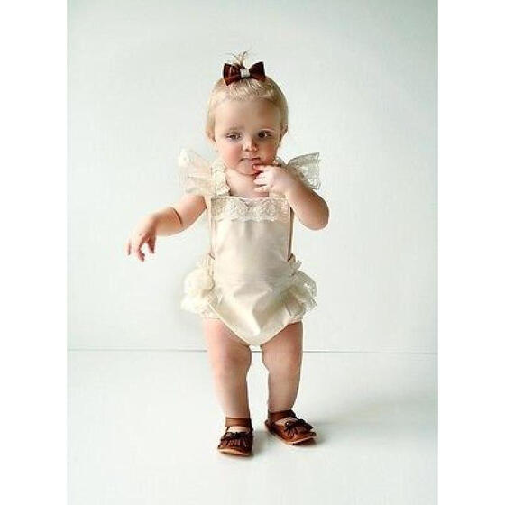 Toddler Infant Baby Girls Lace Ruffle Romper Bodysuit Jumpsuit Sunsuit Outfits
