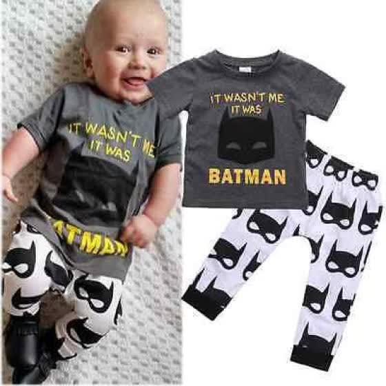 Shop Nouveau Ne Enfant Bebe Manches Courtes Garcon Batman T Shirt Hauts Pantalons Online From Best Kids Furniture Decor Storage On Jd Com Global Site Joybuy Com