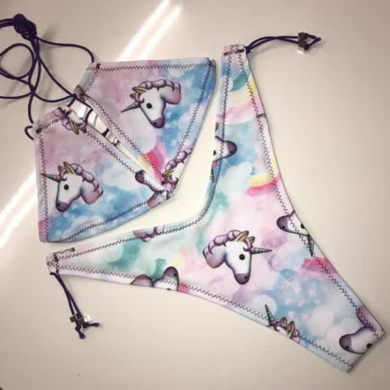 plus size unicorn bathing suit