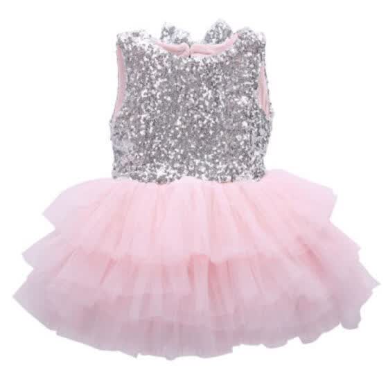 Shop Fancy Kids Baby Girl Sequins Dress Christmas Party Dresses