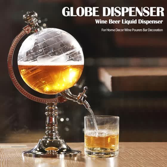 Shop Bar Decoration Globe Dispenser Wine Dispenser Beer Liquid