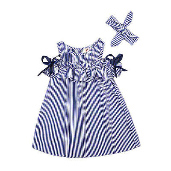 Toddler Kids Baby Girls Summer Off Shoulder Lace Party Pageant Dress Sundress