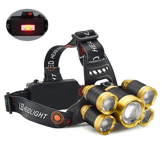 Shop 5 LED Headlamp USB Rechargeable Waterproof Camping Headlamp with