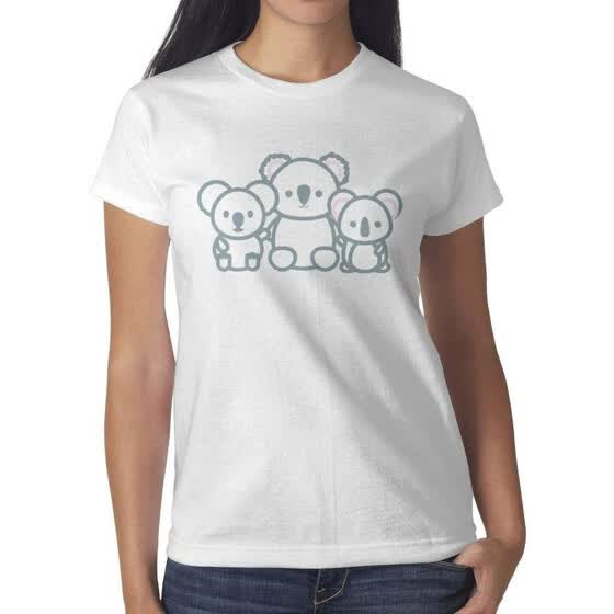 Shop Sleeping Koala Bear Decor Koala Shirt Womens White T Shirt