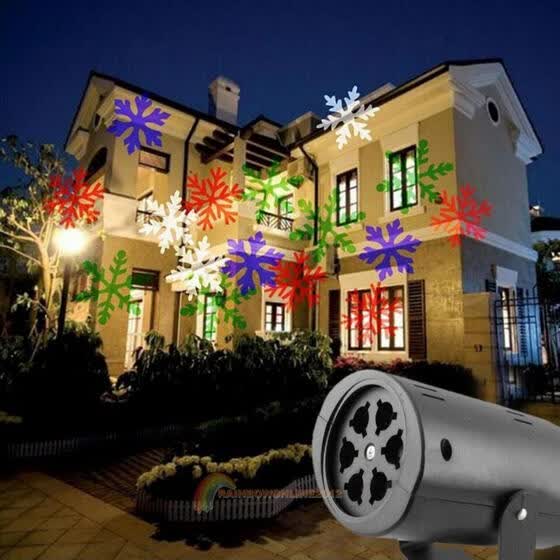 Snowflake Outdoor Landscape Garden Projector Led Moving Laser Snowflake Outdoor Landscape Garden Projector Led Moving Laser Xmas Stage Light