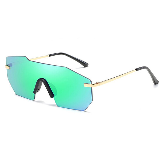 Fashion Retro Vintage Womens Mens One Piece Sunglasses UV400 Mirrored Eyewear