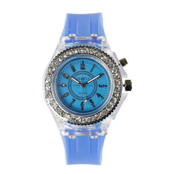 ladies analogue watch with backlight