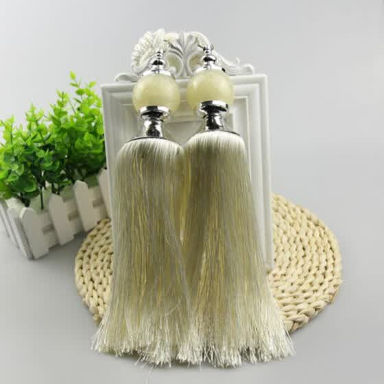 Shop 1 Pair Home Curtain Ball Cips Rope Tassels Tie Backs Buckle