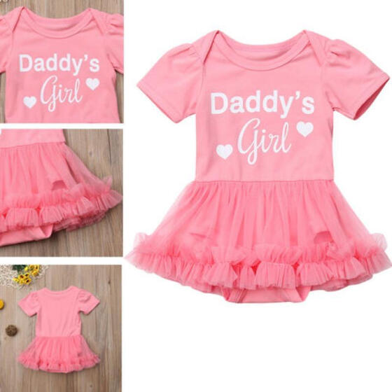 Newborn Kid Baby Girl Princess Romper Color Bodysuit Jumpsuit Sunsuit Outfits
